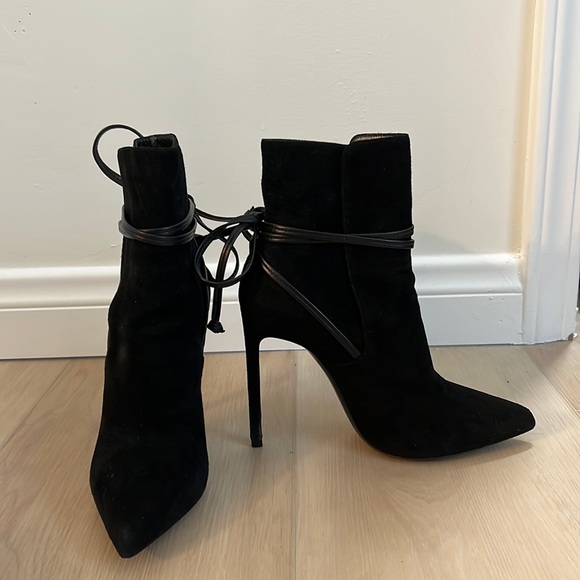 Saint Laurent black high heel booties - Picture 2 of 6